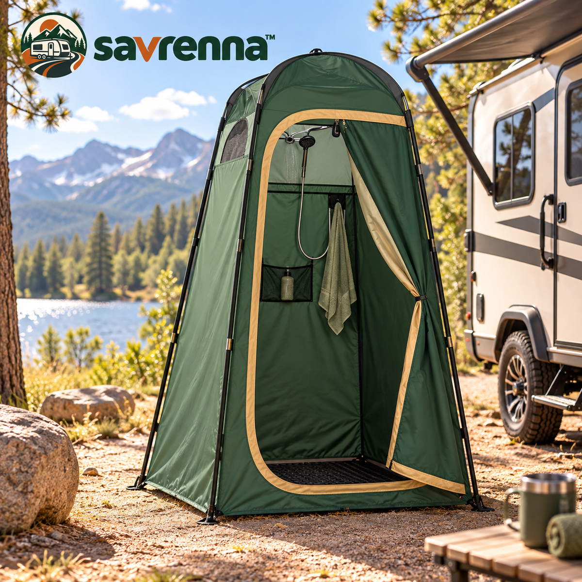 savrenna™ Pop-Up Privacy Shower Tent
