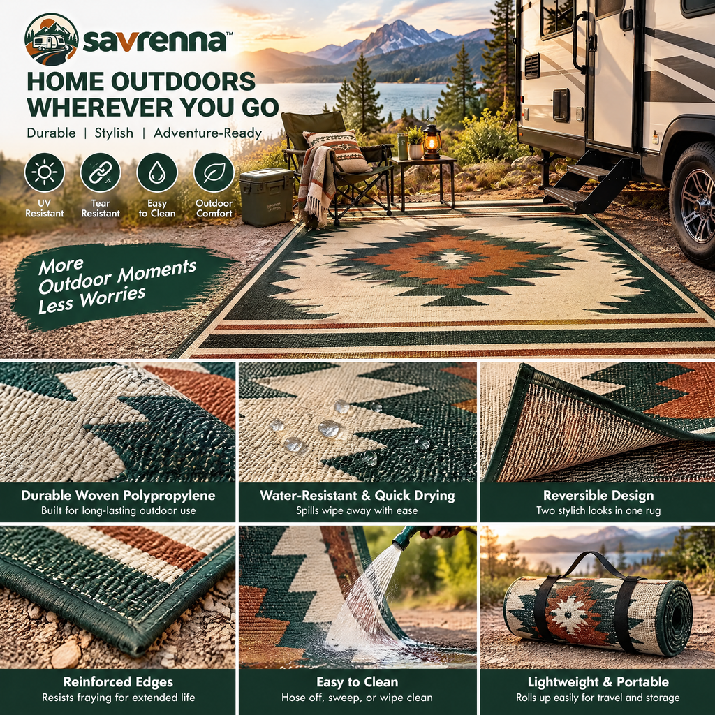 savrenna™ Reversible RV Patio Mat