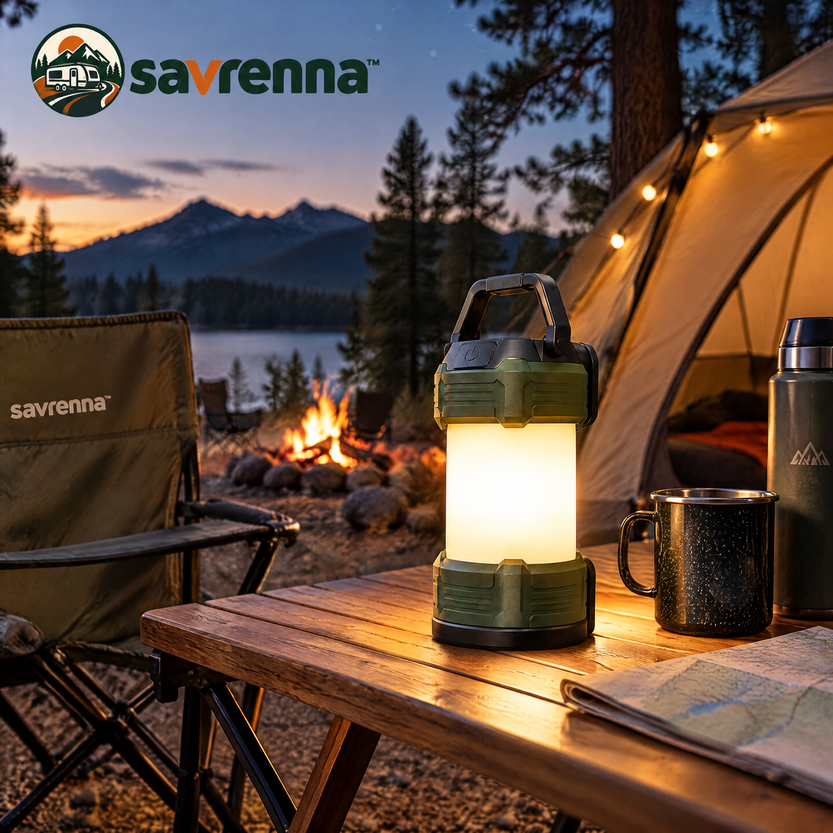 savrenna™ Magnetic Rechargeable Camp Lantern