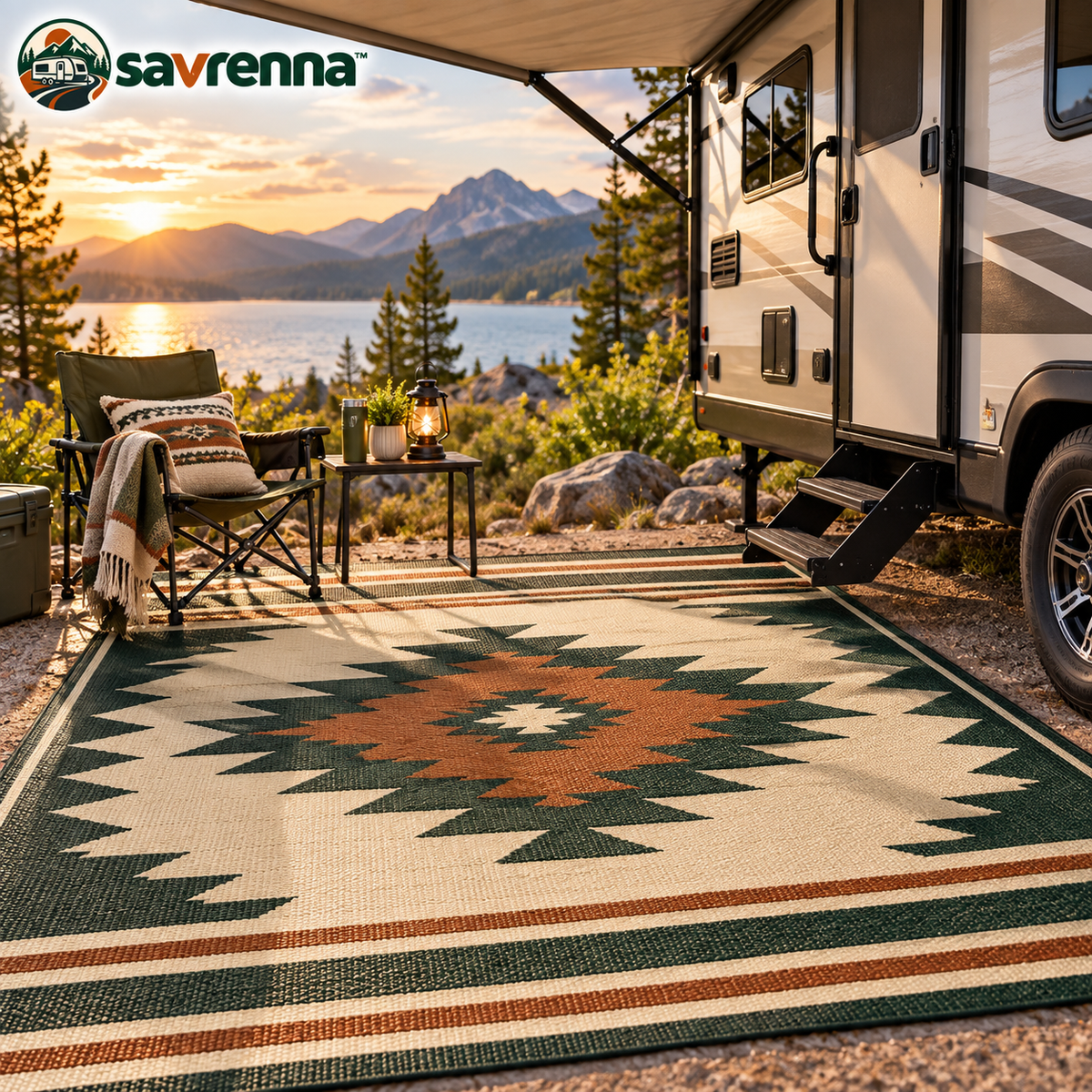 savrenna™ Reversible RV Patio Mat