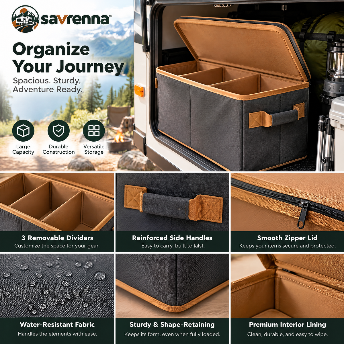 savrenna™ Collapsible RV Storage Bin