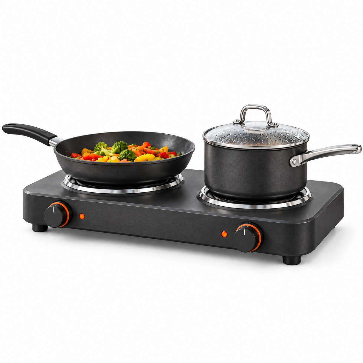 savrenna™ Portable Electric Double Cooktop