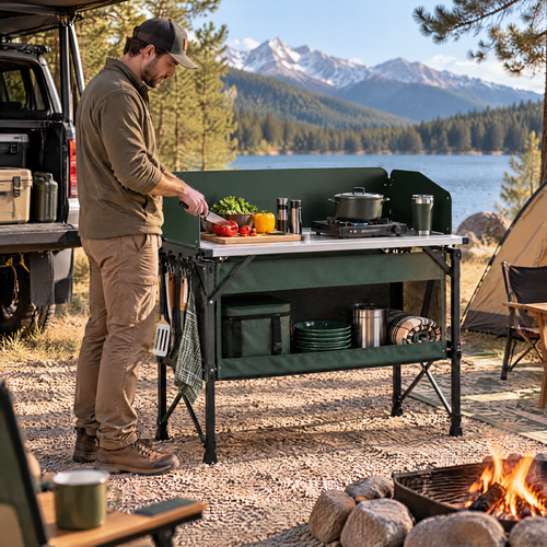 savrenna™ Collapsible Camp Kitchen Station