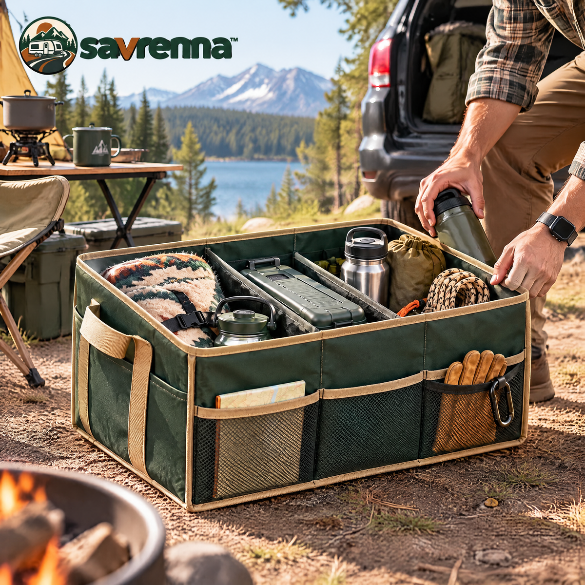 savrenna™ Foldable Trunk Gear Organizer